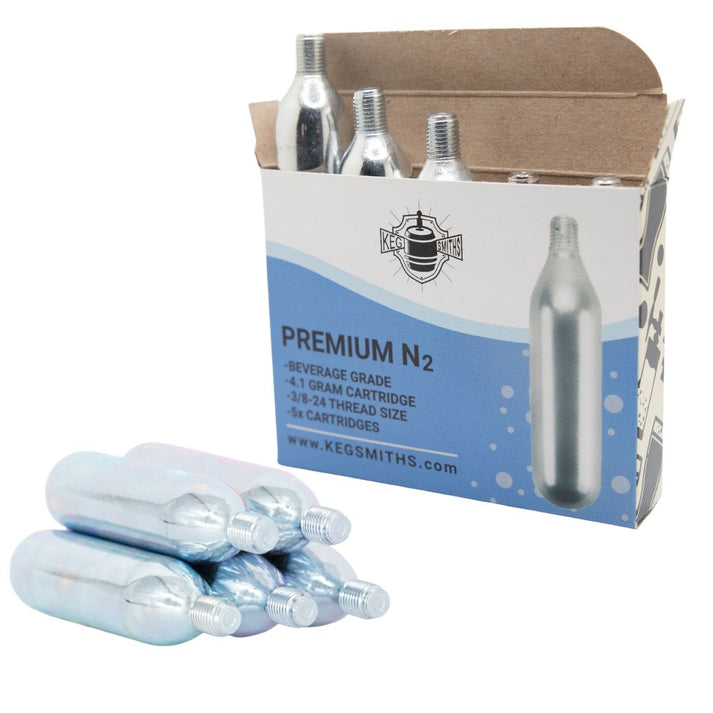 Nitrogen Threaded Beverage Grade Cartridges - 4.1 Gram – Keg Smiths